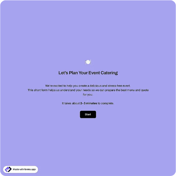 Preview of Catering Order Form Template