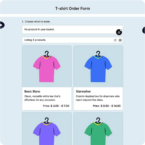 Preview of Sweatshirt Order Form Template