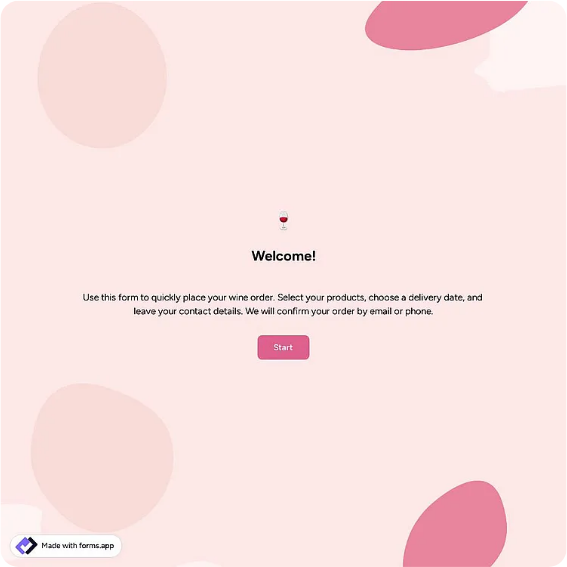 Preview of Wine Order Form Template